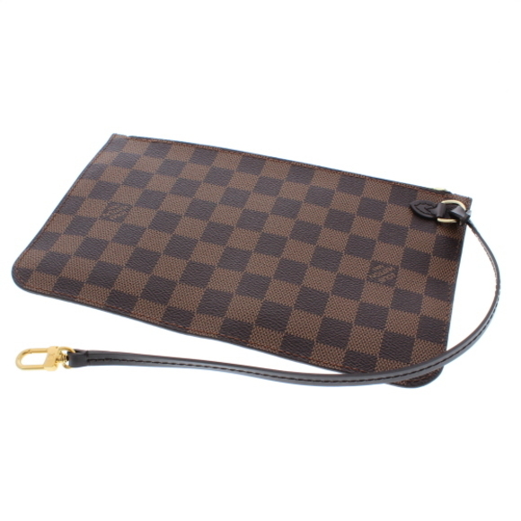 Louis Vuitton Neverfull MM Pouch Red Damier Tote Bag - Picture 5 of 6